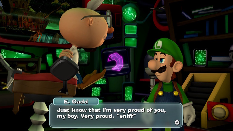 Yeah, right... Luigi's expressions are so spot-on!